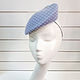 Evening hat 'Nataly' with a veil. Color blue. Hats1. Exclusive HATS. LANA ANISIMOVA.. My Livemaster. Фото №5