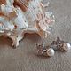 Заказать Серьги классические "Орхидея "- 2 Жемчуг Shell Pearl. Tatyana's Jewelry for the soul. Ярмарка Мастеров. . Серьги классические Фото №3