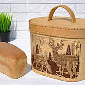 Для дома и интерьера handmade. Livemaster - original item Bread basket made of birch bark 
