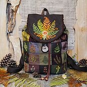 Сумки и аксессуары handmade. Livemaster - original item Textile backpack 
