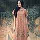 Linen dress with embroidery 'Meadow grasses' made of flax, Dresses, Vinnitsa,  Фото №1