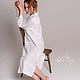 Liberty linen white button-down nightgown, Pyjamas, Moscow,  Фото №1