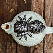 Посуда handmade. Livemaster - original item Kettle. Mint with Spider.. Handmade.