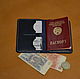 Passport cover leather, Passport cover, Moscow,  Фото №1