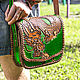 Leather bag for women 'Japanese dragon'. Classic Bag. schwanzchen. My Livemaster. Фото №4