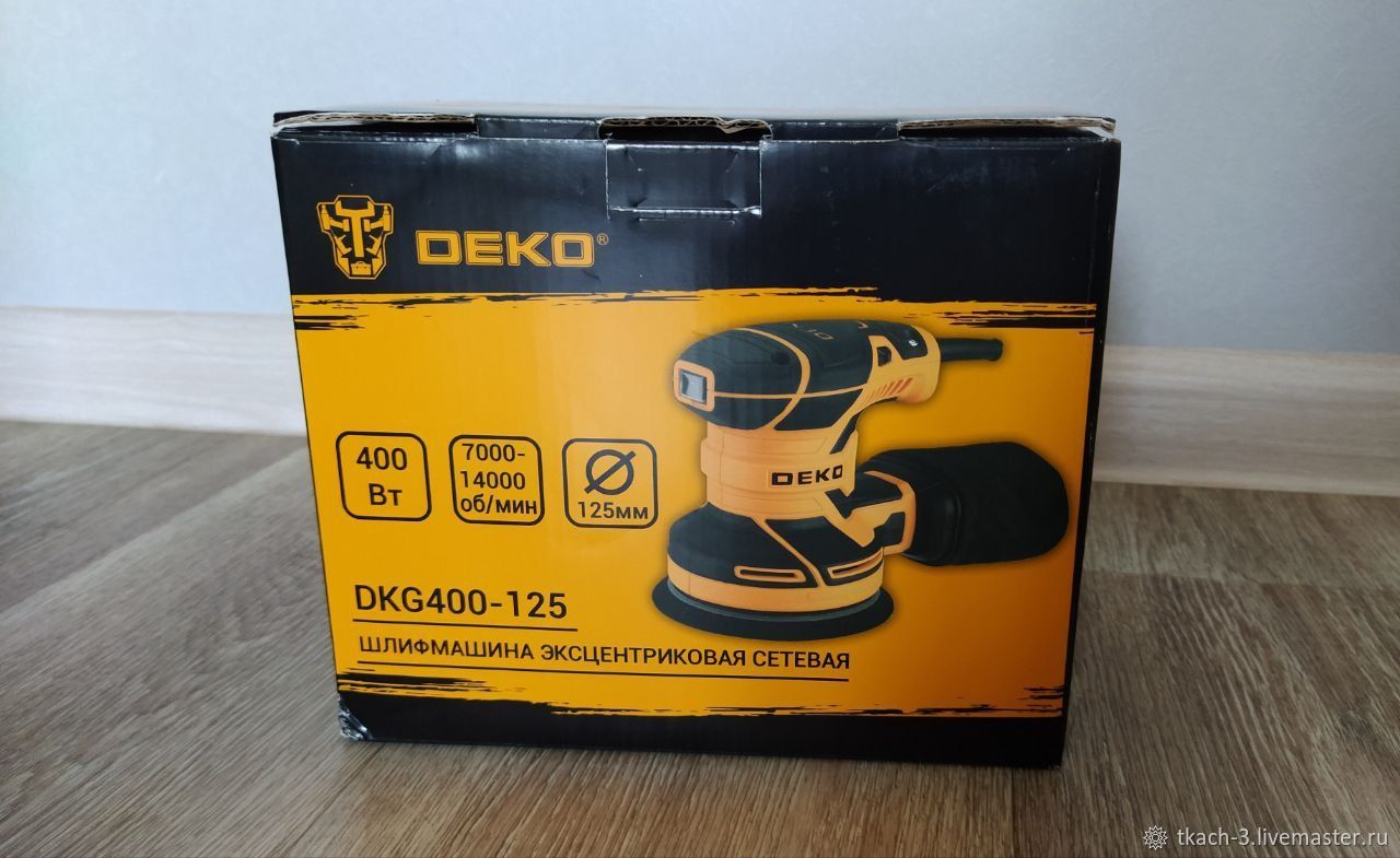 Эксцентриковая сетевая шлифмашина DEKO DKG400-125 в интернет-магазине ...