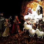 Рождественский вертеп с пастушками Рождество Христово