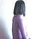 Lilac sweater made of 100% cotton with oval back. Sweaters. IRINA GRUDKINA Handmade Knitwear. My Livemaster. Фото №4