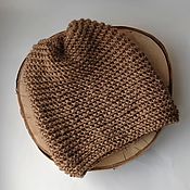 Аксессуары handmade. Livemaster - original item 100% hemp hat - for bath, sauna, street. Handmade.