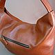 Bag tan with zipper. Women's handbag. Sacks. Bags and accessories. Alexandra (SSbagS). My Livemaster. Фото №4