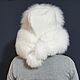 Hat with earflaps made of cashmere and arctic fox. Hat with ear flaps. National Brand. My Livemaster. Фото №6
