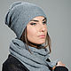 Hat with pintucks( mohair). Caps. Le Collection. Online shopping on My Livemaster.  Фото №2