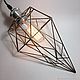 Order Loft lamp made of steel rods. tiffanarium (Tiffanarium). Livemaster. . Ceiling and pendant lights Фото №3