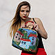 Felted City bag, Classic Bag, Verhneuralsk,  Фото №1