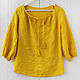 Order Sunny boho blouse made of 100% linen. etnoart. Livemaster. . Blouses Фото №3