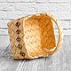 A basket woven from birch bark with a picture. Gift basket wicker. Basket. BirchStyle. My Livemaster. Фото №4