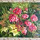  Oil painting ' Geranium». Pictures. Fine Art for Joy. Online shopping on My Livemaster.  Фото №2
