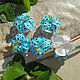  Набор "Голубые лилии". Бусины. Евгения Pegas-beads. Интернет-магазин Ярмарка Мастеров.  Фото №2