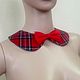 Removable collar with red ribbon / tartan. Collars. ERIO SHOP. Online shopping on My Livemaster.  Фото №2