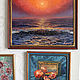 Oil painting 'Sunset on sea', seascape. Pictures. Zhanne Shepetova. My Livemaster. Фото №6