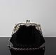 Black velvet handbag, velvet. Classic Bag. Olga'SLuxuryCreation. My Livemaster. Фото №4