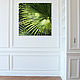 Author's print on canvas 'Palm leaf' 100*100 cm. Pictures. Ivlieva Irina Art. My Livemaster. Фото №6