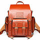 Кожаный рюкзак "Кэмэл" темно рыжий, Рюкзаки, Санкт-Петербург,  Фото №1