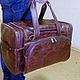 Bag leather travel 205, Travel bag, St. Petersburg,  Фото №1