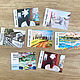 Set of postcards: JOURNEY-from 7 pictorial author's postcards, Cards, Moscow,  Фото №1