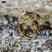 Украшения handmade. Livemaster - original item Golden ring Fox. Handmade.