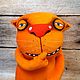 Cat of Silence. Red cat Vasya Lozhkina, soft plush toy, Stuffed Toys, Moscow,  Фото №1
