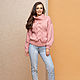 Pink sweater with slumped shoulders. Sweaters. SHAPAR - knitting clothes. My Livemaster. Фото №4