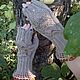 Knitted mittens 'Autumn apple'. Mitts handmade, Mitts, Samara,  Фото №1