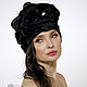 Black silk organza turban with a bead Pearl. Caps. TURBAN SVS. My Livemaster. Фото №4