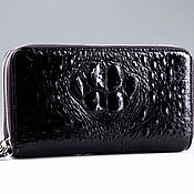 Сумки и аксессуары handmade. Livemaster - original item Clutch bag in crocodile leather with two zippers IMA0268B1. Handmade.