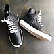 High-top sneakers 'Speed' black leather white sole, Training shoes, Moscow,  Фото №1