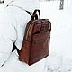 Leather backpack (Unisex). Men\\\'s backpack. aleks.berg. My Livemaster. Фото №5