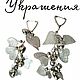  Серебряный шёпот сердец, серьги-конго, витраль, грозди. Серьги-калачи. БижуТЕRRA - украшения от Тани Емельяновой. Ярмарка Мастеров.  Фото №5