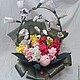 Basket with spring flowers, Bouquets, Moscow,  Фото №1