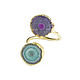 Order Quartz ring, Two-stone ring, Mint lilac. Irina Moro. Livemaster. . Rings Фото №3