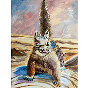Картины и панно handmade. Livemaster - original item The picture of the squirrel 