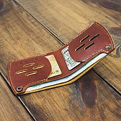 Сумки и аксессуары handmade. Livemaster - original item Copy of Copy of Bifold brown leather wallet. Handmade.
