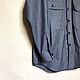 Рубашка унисекс из варёного хлопка шамбре Chambray Cotton Big Shirt. Рубашки. VÄN Studio. Ярмарка Мастеров.  Фото №4
