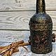 Бутылка для напитков- Ажур. Бутылки. Елизавета Ермакова/Когда дома уют. Ярмарка Мастеров.  Фото №5