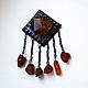Diamond amber pendants. Vintage brooches. proshlyj-vek. My Livemaster. Фото №4