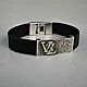 Bracelet with initials leather to order. Braided bracelet. kot-bayun. My Livemaster. Фото №4