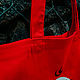 Order BatCat — red shopper Bag. lakotastore. Livemaster. . Shopper Фото №3