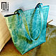 BAGS 'Crazy Horse' (Turquoise). Classic Bag. Pavel Pestov - Handmade. Online shopping on My Livemaster.  Фото №2