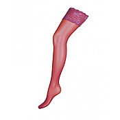 Винтаж handmade. Livemaster - original item Size 3. Elegant stockings made of eggplant mesh