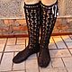 Boots BLACK. High Boots. TATIANA163. Online shopping on My Livemaster.  Фото №2